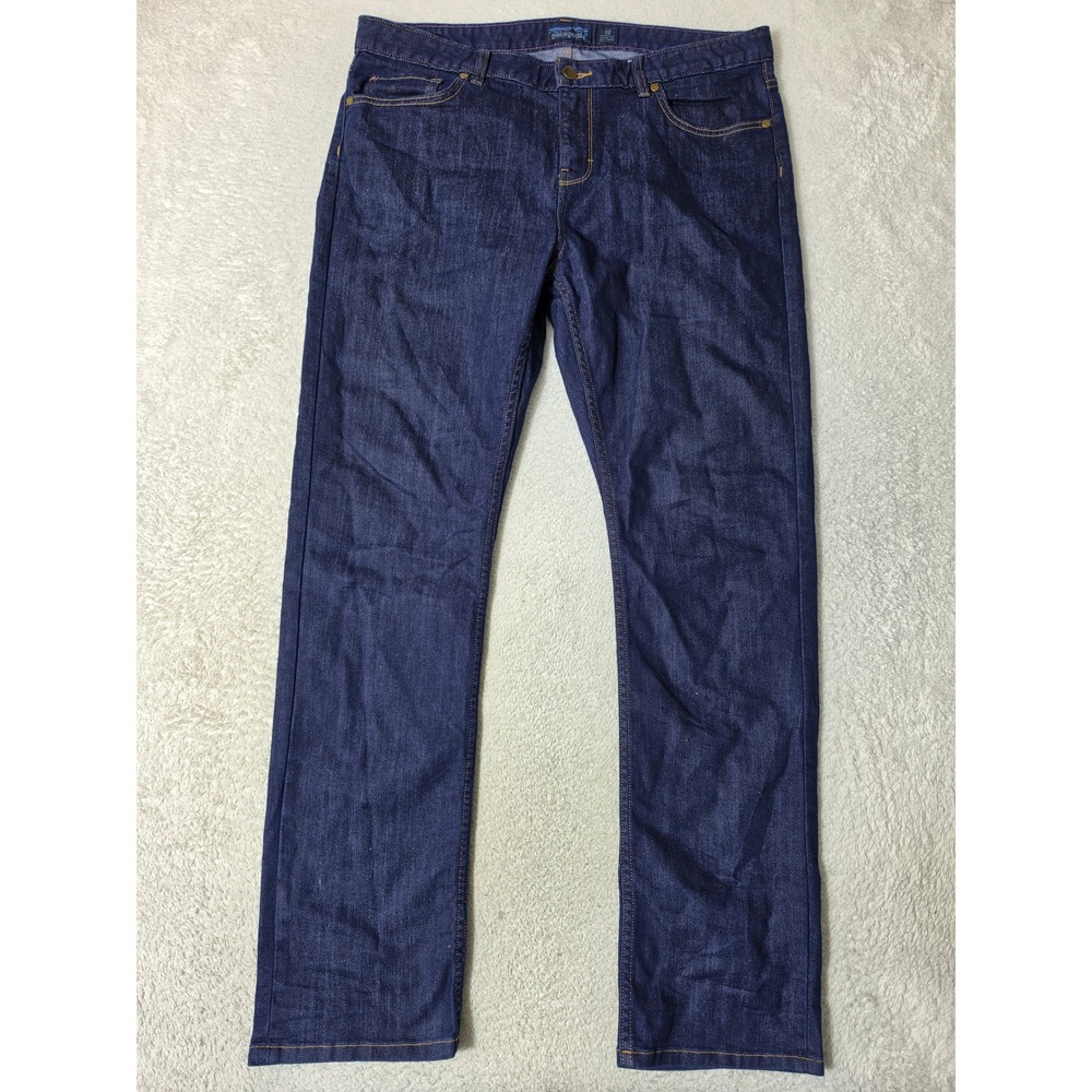 Patagonia Straight Regular Jeans Womens 32/31 Blue Dark Wash Denim STY55100 - Picture 6 of 11